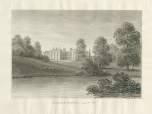 Enville Hall : dessin sépia - John Buckler
