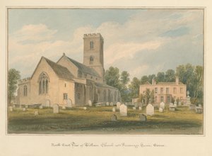 Essex - Église de Witham et Maison du Presbytère - John Buckler