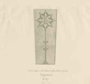 Église de Hanbury - Pierre tombale