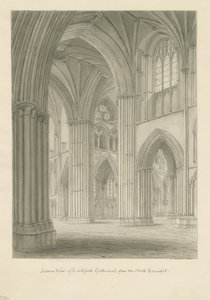Intérieur de la cathédrale de Lichfield - Croisée du transept nord
