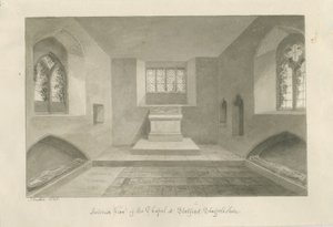 Intérieur de la chapelle de Statfold - John Buckler