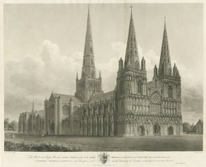 Cathédrale de Lichfield - Vue Nord-Ouest