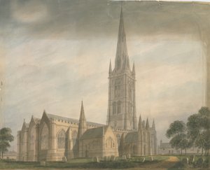 Lincolnshire - Église de Grantham, 1811
