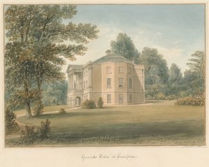 Middlesex - Hampton - Villa de Garrick, 1831 - John Buckler