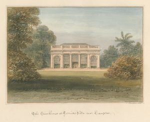 Middlesex - Hampton - La serre à la villa de Garrick, 1831 - John Buckler