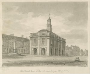 Newcastle-under-Lyme - Place du marché (1840) - John Buckler