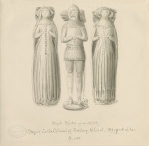 Église de Norbury - Effigie [de Sir Edward Botiler] - John Buckler