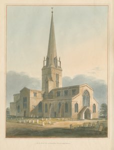 Oxfordshire - Église de Bampton, 1802 - John Buckler
