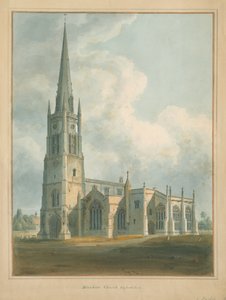Oxfordshire - Église de Bloxham, 1802 - John Buckler