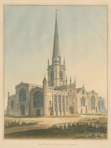 Oxfordshire - Église de Burford, 1802 - John Buckler