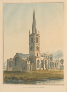 Oxfordshire - Église de Burford, 1802 - John Buckler