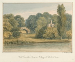 Oxfordshire - Henley upon Thames - Pont Rustique à Park Place, 1826