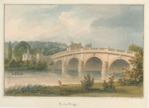 Oxfordshire - Pont de Henley sur la Tamise, 1826 - John Buckler