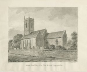Église de Penn : dessin sépia