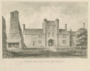 Pillaton Hall: dessin sépia - John Buckler