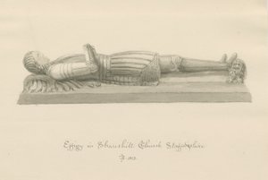 Église de Shareshill - Effigie monumentale de [Sir Humphrey Swynnerton] - John Buckler
