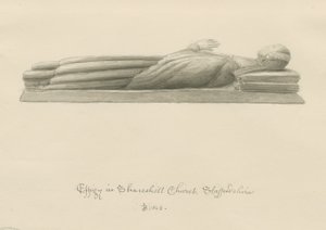 Église de Shareshill - Effigie monumentale de Cassandra Swynnerton