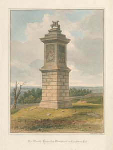 Somerset - Colline de Lansdowne - Monument de Sir Beville Grenville, 1827