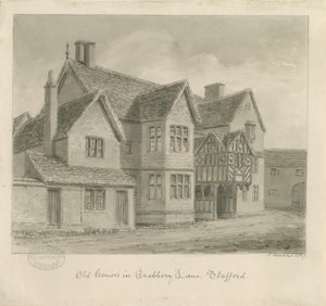 Stafford - Vieilles maisons dans Crabbery Lane - John Buckler