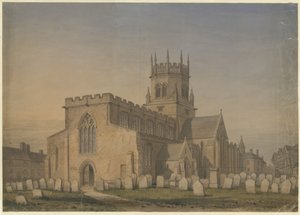 Stafford - Église Sainte-Marie : dessin à l