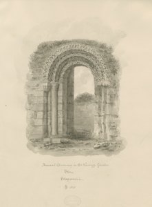 Stone - Ancienne porte dans le jardin du presbytère - John Buckler
