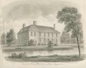 Stone - Aston Hall : dessin sépia - John Buckler