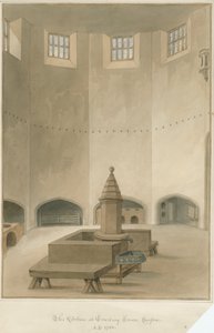 Sussex - Maison de Cowdray - Intérieur de la cuisine, 1830 - John Buckler