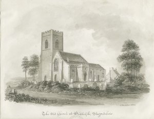 La Vieille Église à Biddulph, Staffordshire, 1844