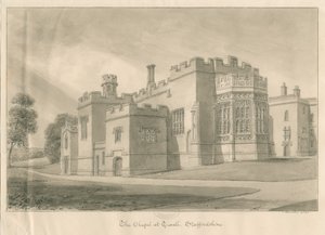 Tixall - Chapelle à Tixall Hall - John Buckler