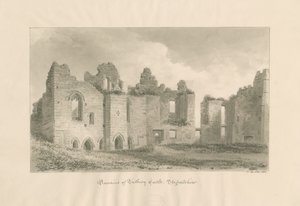 Vestiges de la cour intérieure du château de Tutbury