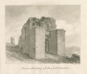 Château de Tutbury - Restes de la Porte - John Buckler