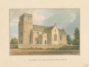 Wiltshire - Église de Donhead Saint Andrew, 1817