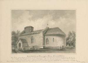 Wiltshire - Église de Manningford Bruce, 1806 - John Buckler