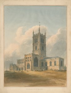 Wolverhampton - Église Saint-Pierre : aquarelle, 1844 - John Buckler