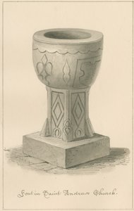 Worcestershire - Droitwich - Fonts baptismaux de l