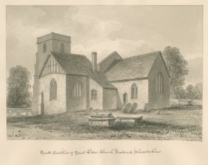Worcestershire - Droitwich - Église Saint Peter, 1833 - John Buckler