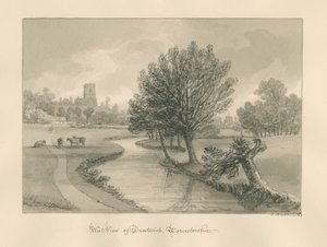 Worcestershire - Droitwich - Vue Ouest de la Ville, 1833 - John Buckler