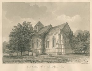 Worcestershire - Église de Hadsor, 1833 - John Buckler