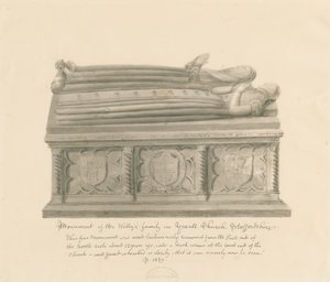 Église de Yoxall - Monument de la famille Welly