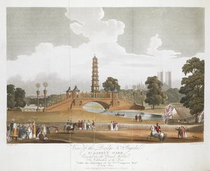 Vue du pont et de la pagode, St James