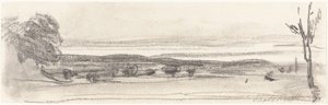 Vue à travers le parc, Chatsworth, Derbyshire - John Burgess