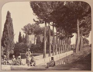 Tribus afghanes se reposant dans les jardins de Babur, Jalalabad, 1878 - John Burke