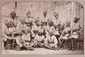 Officiers britanniques et indigènes, 3e régiment de cavalerie du Bengale - John Burke