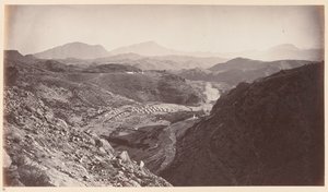 Vue générale depuis Ali Musjid, regardant vers Peshawar, vers 1878 - John Burke
