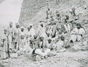 Chefs et khans de Khyber, fort de Jamrud, frontière nord-ouest, vers 1878 - John Burke