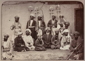 Propriétaires terriens et ouvriers de Kaboul, 1879