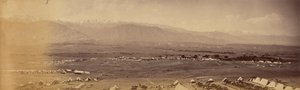 Panorama du camp Safed Sang depuis le 51e camp, Safed Koh au loin - John Burke