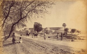 Fort de Peshawur et ses environs, depuis la prison - John Burke