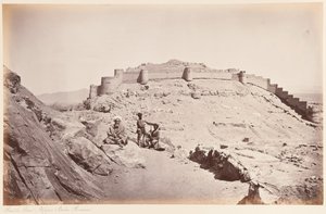 Face sud, Upper Bala Hissar, Kaboul, 1879