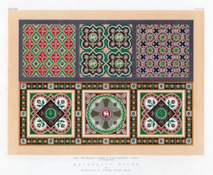 Carreaux encaustiques, 19ème siècle - John Burley Waring